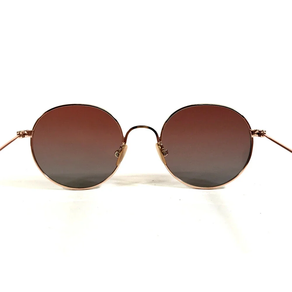 Nathalie Blanc Sunglasses ULYSSE 246 Rose Gold Frames with Pink Gradient Lenses